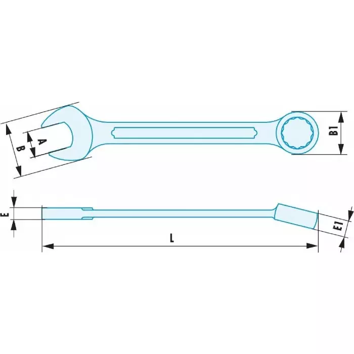 facom-combination-spanner-17mm-metric-double-ended-195-mm-overall-44017sr