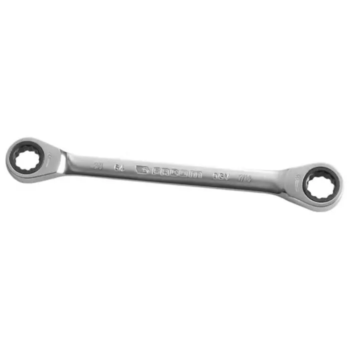 Facom 64 Series Ring Spanner, 3/8in, Imperial, Double Ended, 150 mm Overall, 64.3/8X7/16