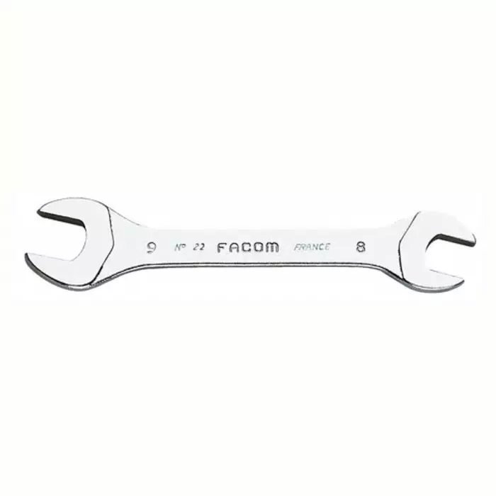 Facom Open Ended Spanner, 8mm, Metric, Double Ended, 90 mm Overall, 22.8X9