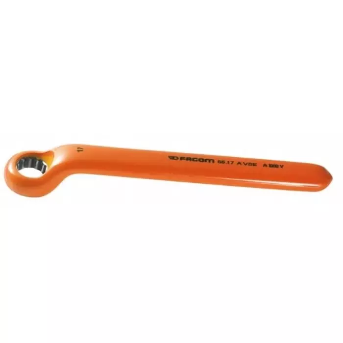 Facom Ring Spanner, 17mm, Metric, 198 mm Overall, VDE/1000V, 55.17AVSE