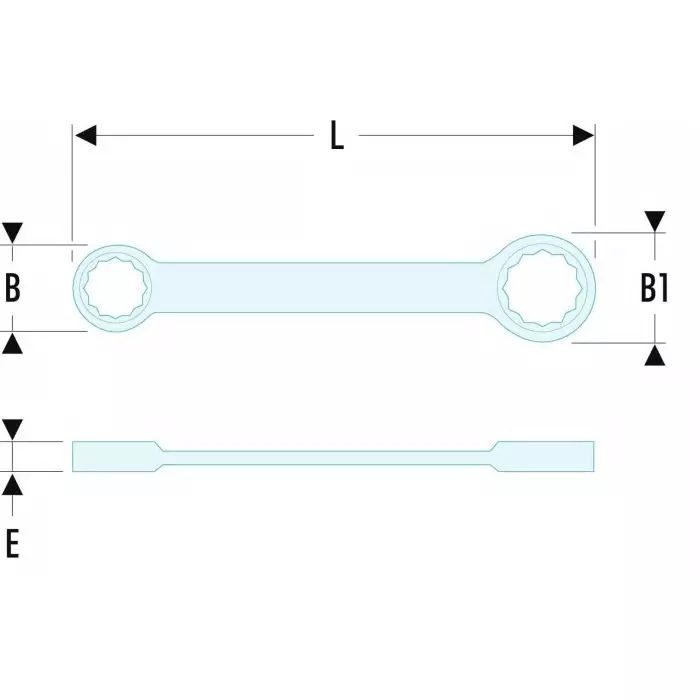 Facom Ring Spanner, 18mm, Metric, Double Ended, 225 mm Overall, 59.18X19