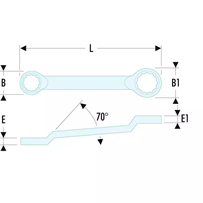 Facom Ring Spanner, 36mm, Metric, Double Ended, 440 mm Overall, 55A.36X41