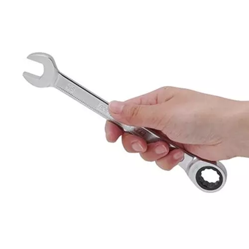Ktc Ratchet Combination Wrench Thin Head 16 mm 5 Degree Feed Angle, MSR1A-16