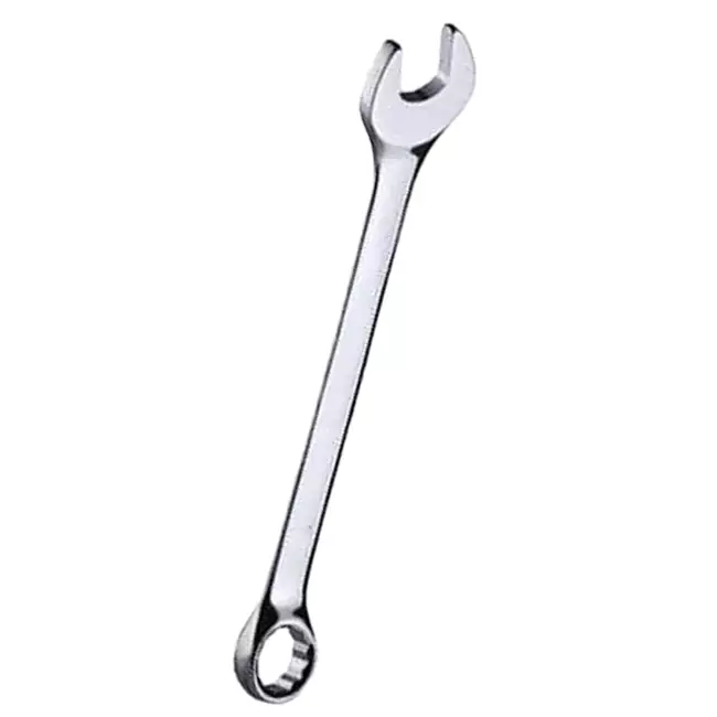 Ajay 21 mm Chrome Vanadium Steel Matt Finish Recessed Pattern Combination Spanner, AJ-107