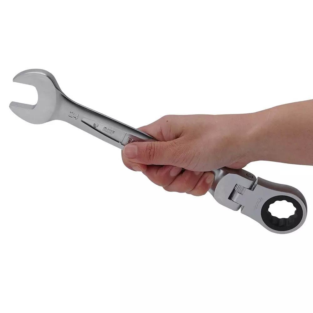 TONE Swivel Ratchet Box Wrench 24 mm Hex Size, RMF-24