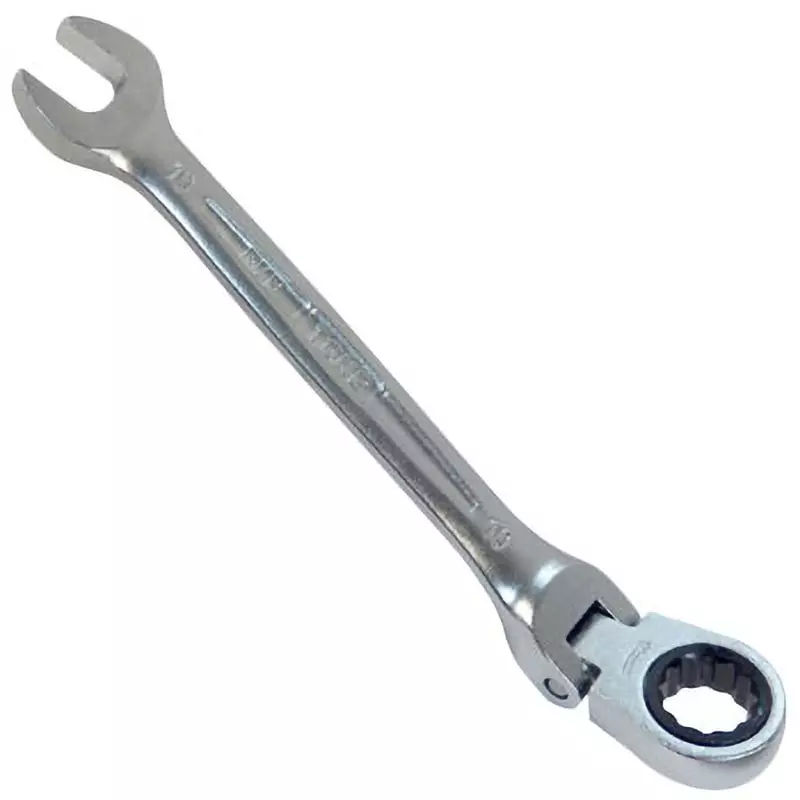 TONE Swivel Ratchet Box Wrench 10 mm Hex Size, RMF-10