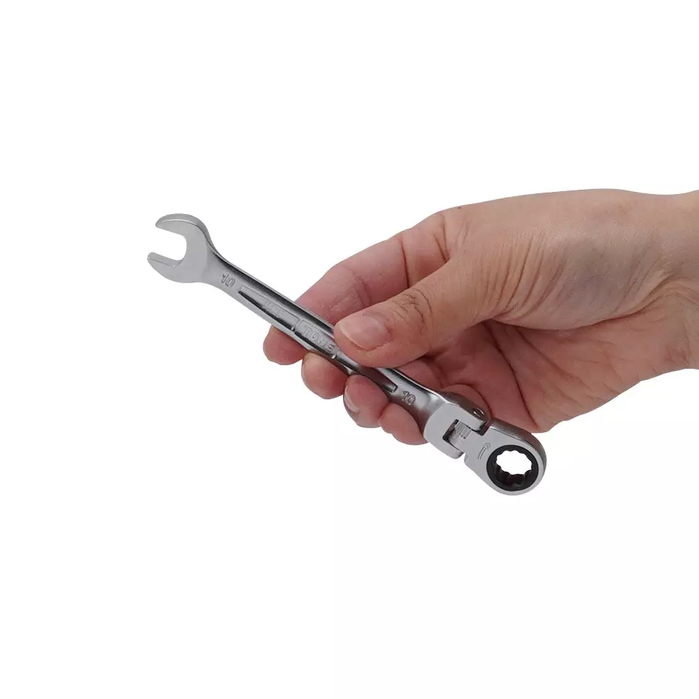 TONE Swivel Ratchet Box Wrench 10 mm Hex Size, RMF-10