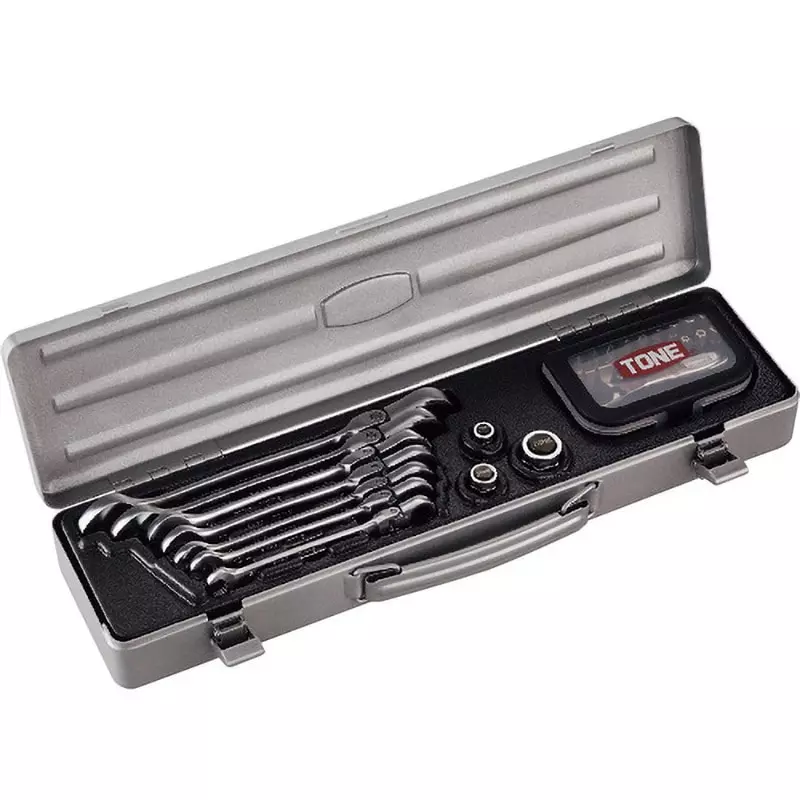 TONE Swing Quick Ratchet Glasses Wrench Bit Ratchet Set, RMFQ700BR