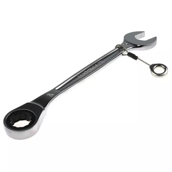 Facom Combination Ratchet Spanner, 24mm, Metric, Height Safe, Double Ended, 321 mm Overall, 467.24SLS