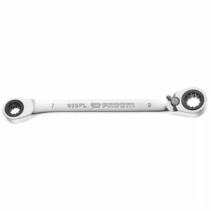 Facom 65 Series Ratchet Spanner, 7/32in, Imperial, Double Ended, 115 mm Overall, 65.7X9SPL