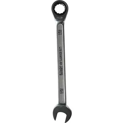Ktc Ratchet Combination Wrench Thin Head 24 mm 4 Degree Feed Angle, MSR1A-24