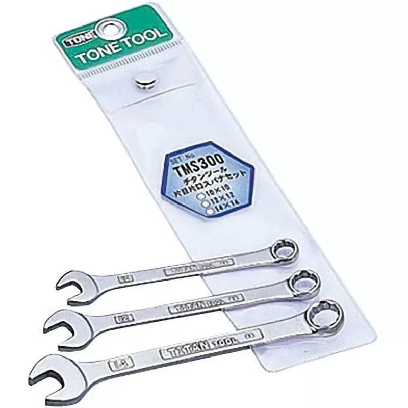 TONE Titanium Tool Combination Spanner Set Titanium Alloy 08, 10, 12, 13, 14, 17, 19 mm, TMS700