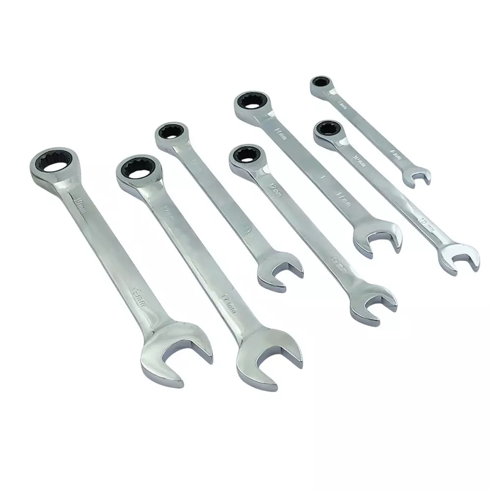 ad-international-7-pcs-flex-head-metric-ratcheting-wrench-kit-metal-silver-round-for-industrial-use
