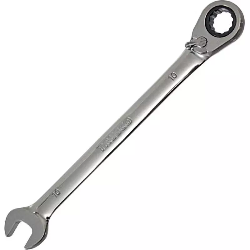 TRUSCO Combination Ratchet Wrench 10 mm Hex Size, TGRN10R