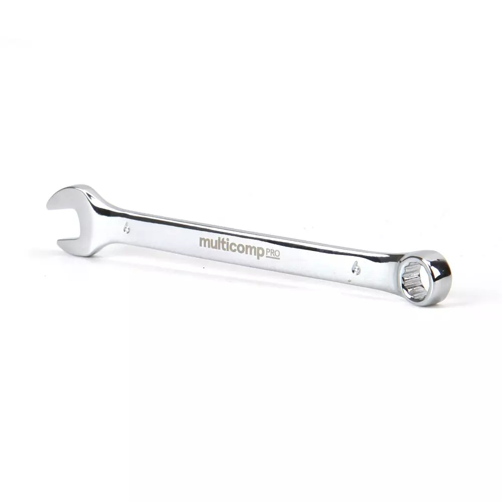 MULTICOMP PRO Combination Wrench 6 mm AF Size - Metric 0.24 Inch Imperial, MP-CW6MM