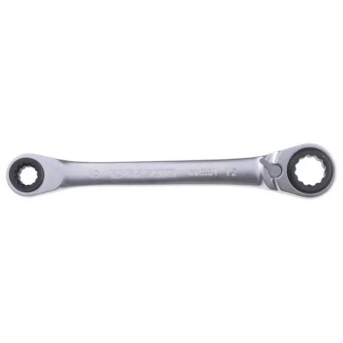 Facom 64C Series Ratchet Spanner, 8 x 10mm, Metric, Double Ended, 150 mm Overall, 64C.S1