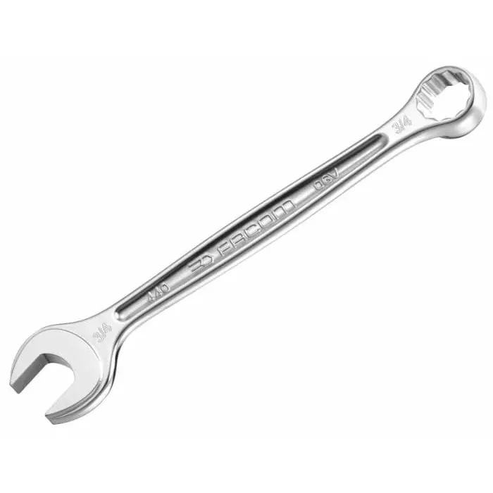 Facom Open Ended Spanner, 1/4in, Imperial, Double Ended, 115 mm Overall, 440.1/4