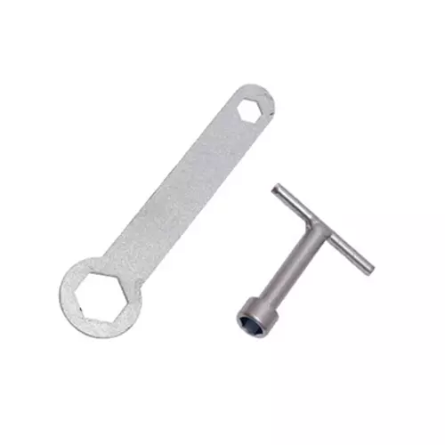 ADRAL Heavy Duty Flat Spanner Set with T- Socket Silver Steel for Marble Cutter, SPN CM4