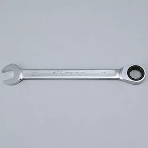 Ktc Ratchet Combination Wrench Thin Head 18 mm 5 Degree Feed Angle, MSR1A-18