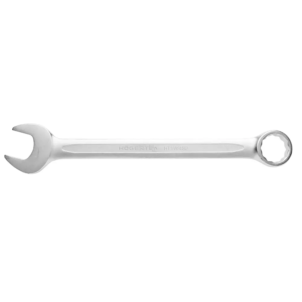 Hogert Technik 15 mm Combination Spanner Metric Type Matte Finish Cr-V Alloy Steel Body As Per DIN3113, HT1W415