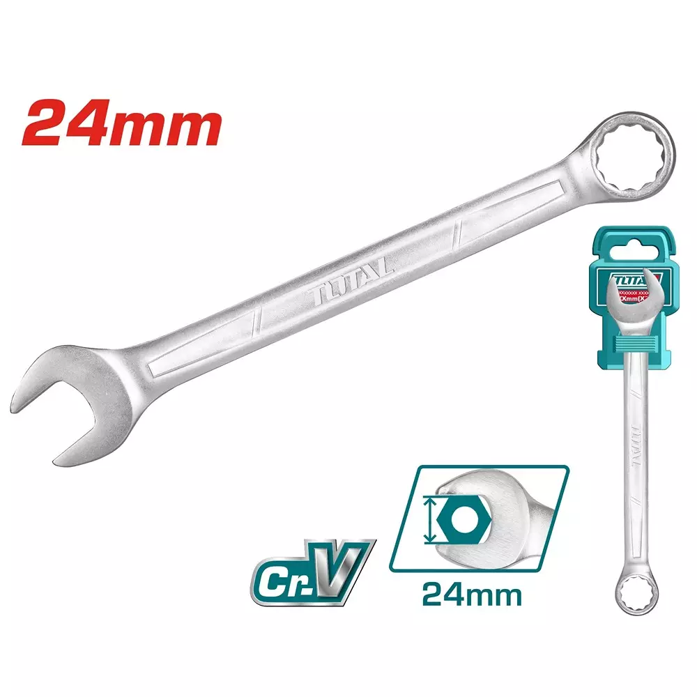 total-combination-spanner-silver-chrome-plated-matt-finish-24-mm-tcspa241