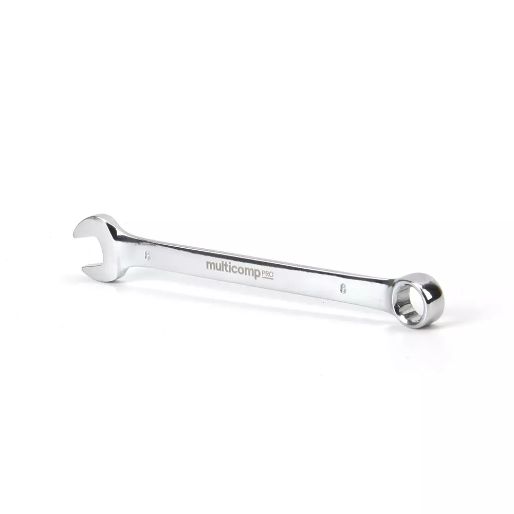 MULTICOMP PRO Combination Wrench 8 mm AF Size - Metric 0.32 Inch Imperial, MP-CW8MM