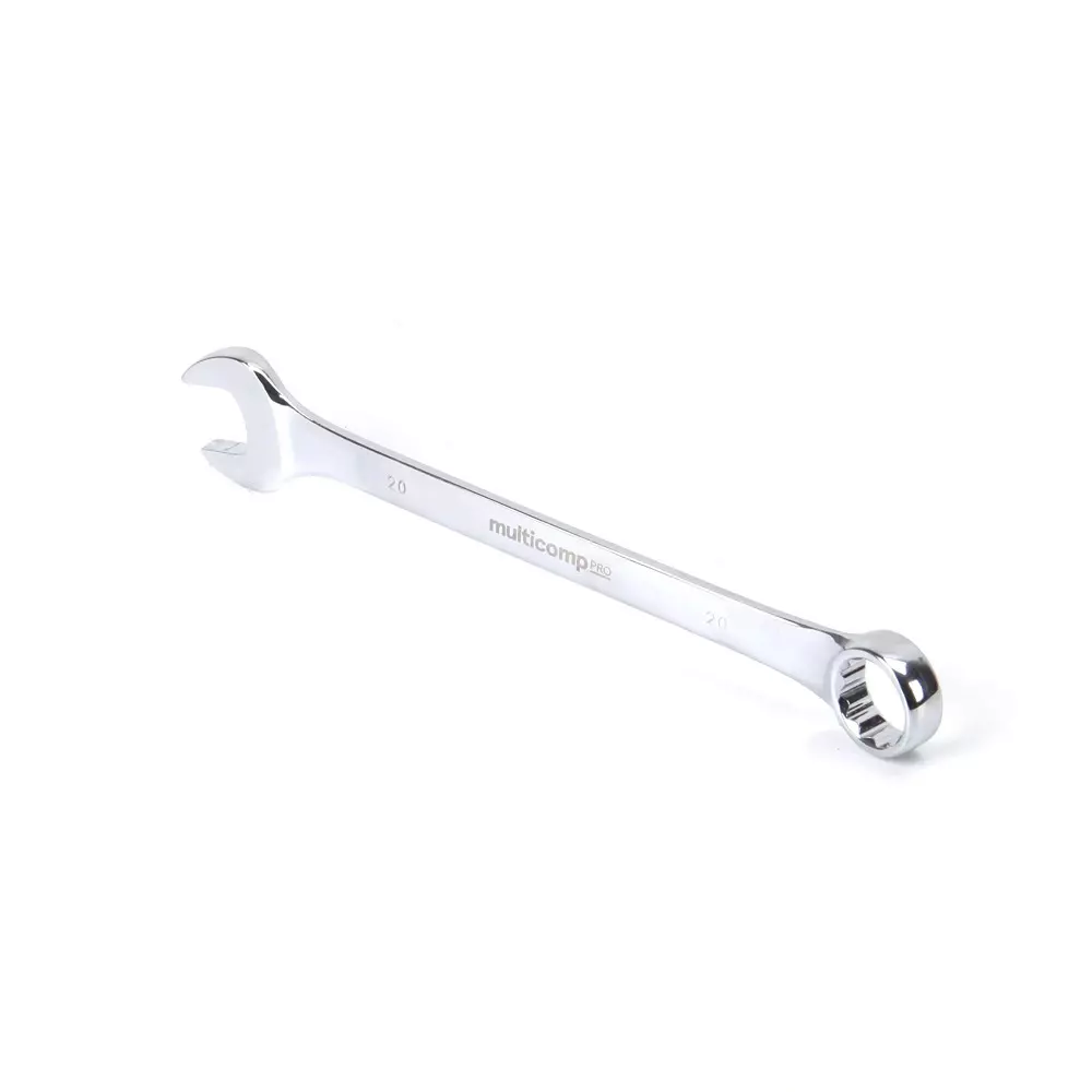 MULTICOMP PRO Combination Wrench 20 mm AF Size - Metric 0.79 Inch Imperial, MP-CW20MM