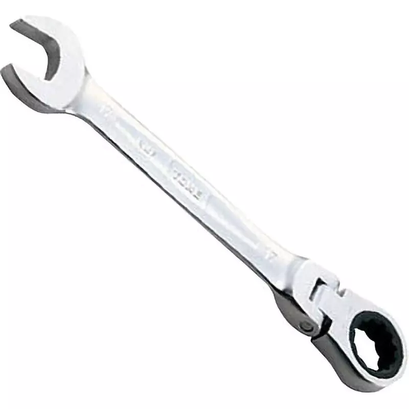 TONE Swivel Ratchet Box Wrench 15 mm Hex Size, RMF-15