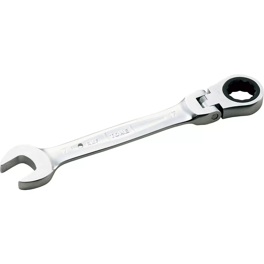 TONE Swivel Ratchet Box Wrench 19 mm Hex Size, RMF-19