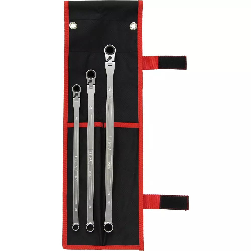 TONE Super Long Swing Ratchet Glasses Wrench Set, RMA300L