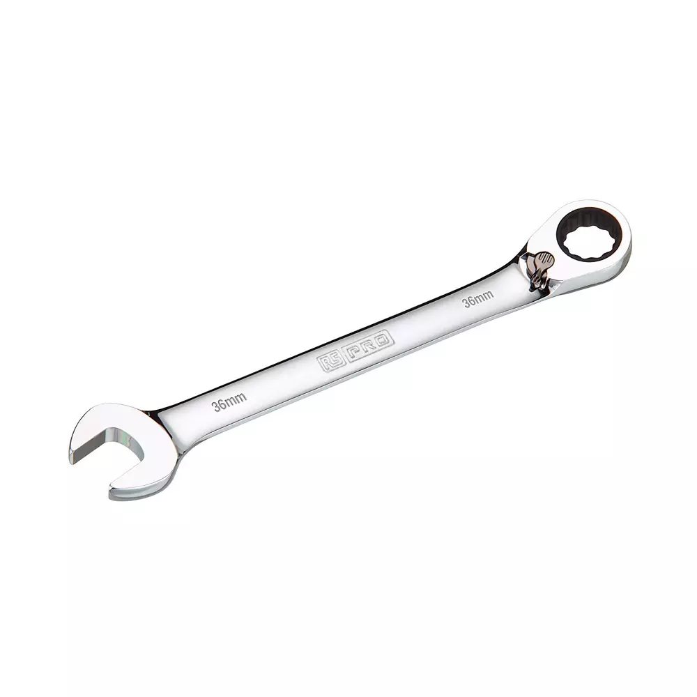 RS PRO Combination Spanner Chrome Vanadium Steel Mirror 482 mm, 2790942