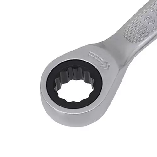 Ktc Ratchet Combination Wrench Thin Head 8 mm 6 Degree Feed Angle, MSR1A-08