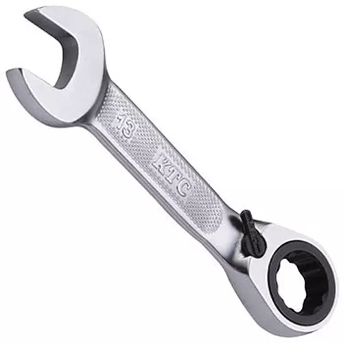 Ktc Short Ratchet Combination Wrench Standard Head 17 mm 5 Degree Feed Angle, MSR2SA-17