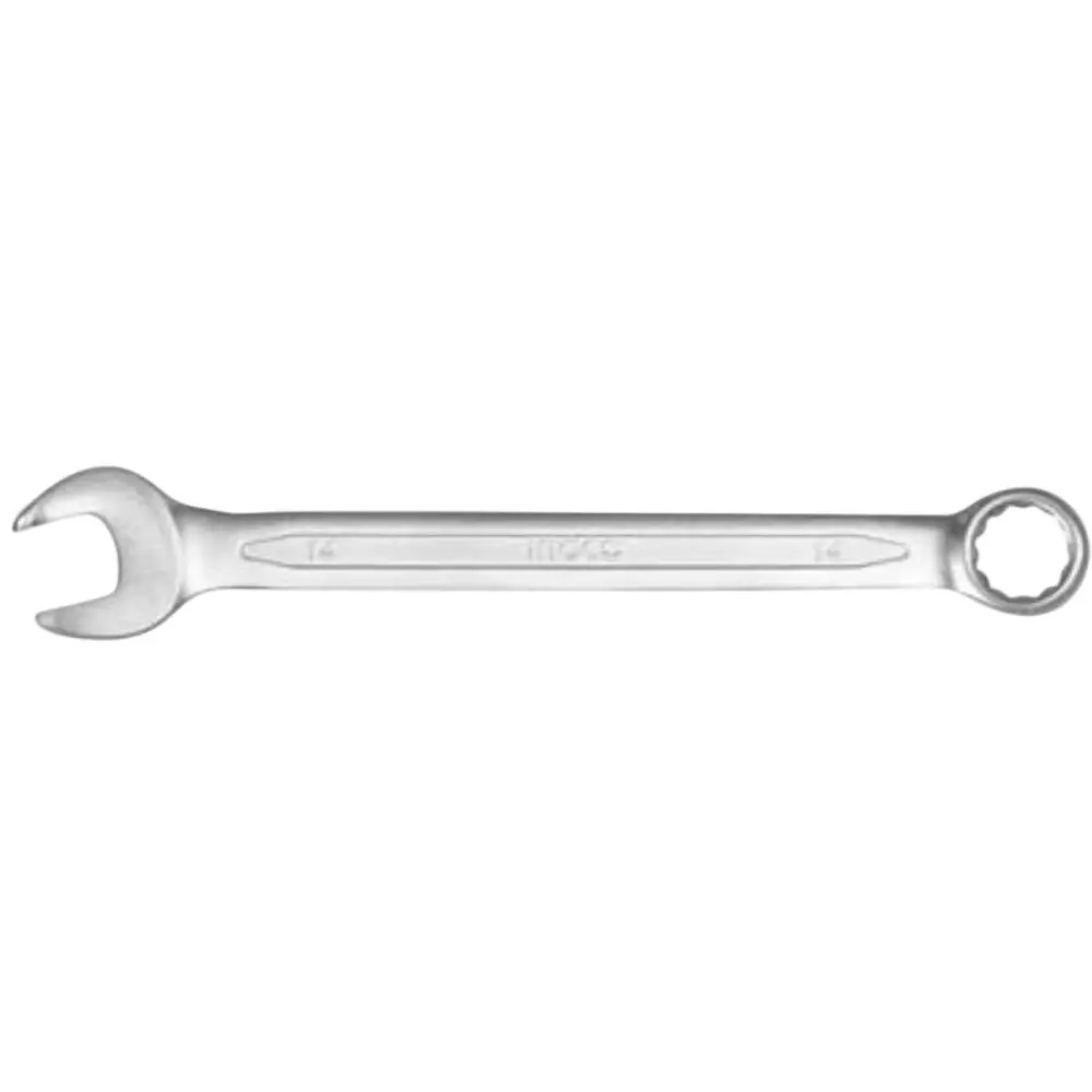 Ingco Combination Spanner Cr-V Chrome Plated Matt Finish 8 mm Size 121 mm Length, HCSPA081