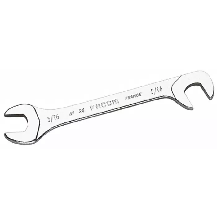 Facom Double Ended Open Spanner, 1/4 in, 1/4in, Metric, Double Ended, 80 mm Overall, 34.1/4