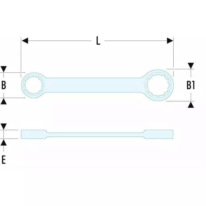 Facom Ring Spanner, 14mm, Metric, Double Ended, 185 mm Overall, 59.14X15