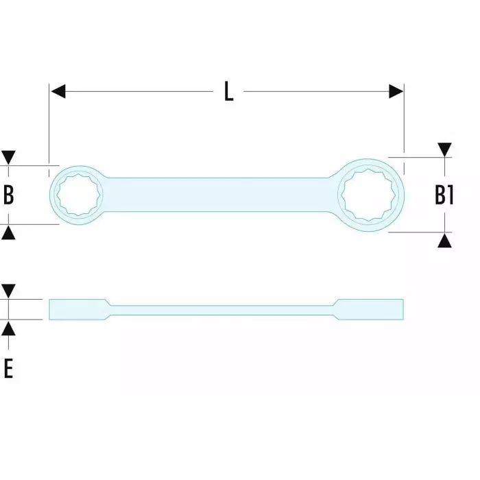 Facom Ring Spanner, 16mm, Metric, Double Ended, 210 mm Overall, 59.16X17