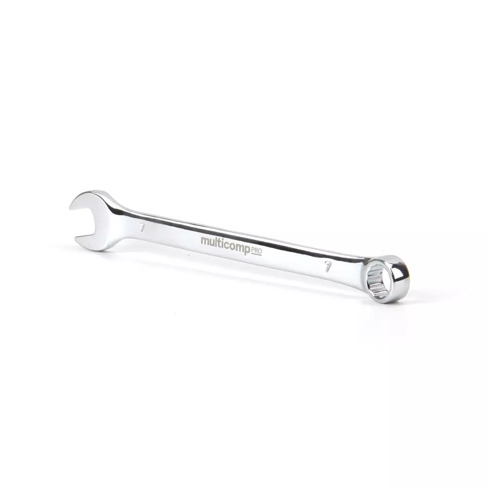 MULTICOMP PRO Combination Wrench 7 mm AF Size - Metric 0.28 Inch Imperial, MP-CW7MM