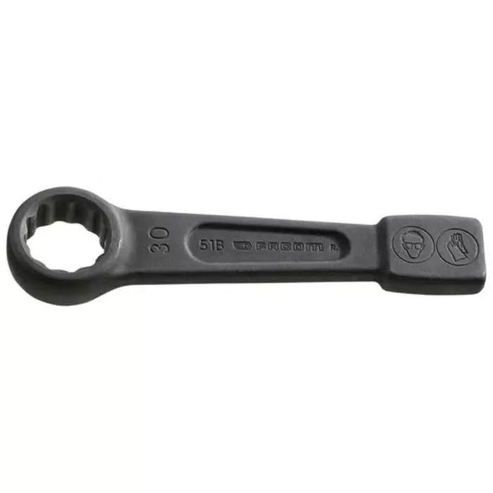 Facom Single Ended Open Spanner, 50mm, Metric, 255 mm Overall, 51BS.50