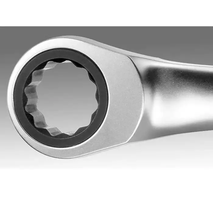 Facom Ratchet Ring Spanner, 8mm, Metric, Double Ended, 128 mm Overall, 65.8X9