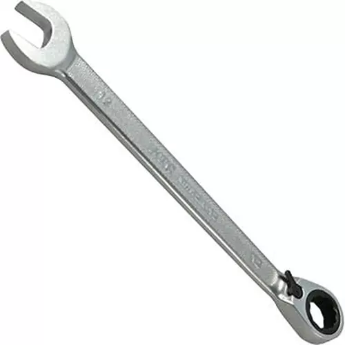Ktc Ratchet Combination Wrench Standard Head 12 mm 5 Degree Feed Angle, MSR2A-12