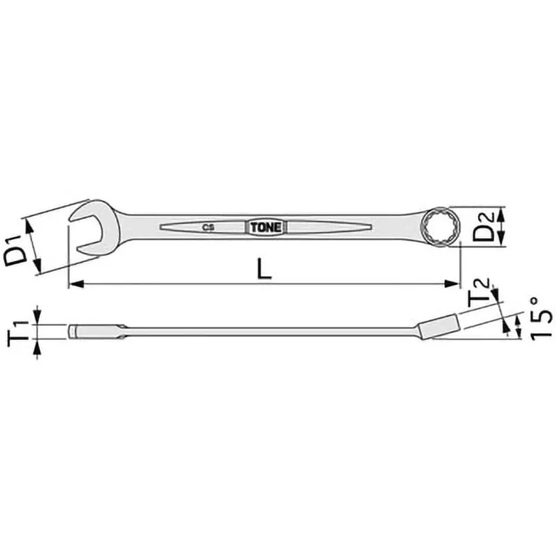 TONE New Combination Spanner 20x28.5 mm, CS14