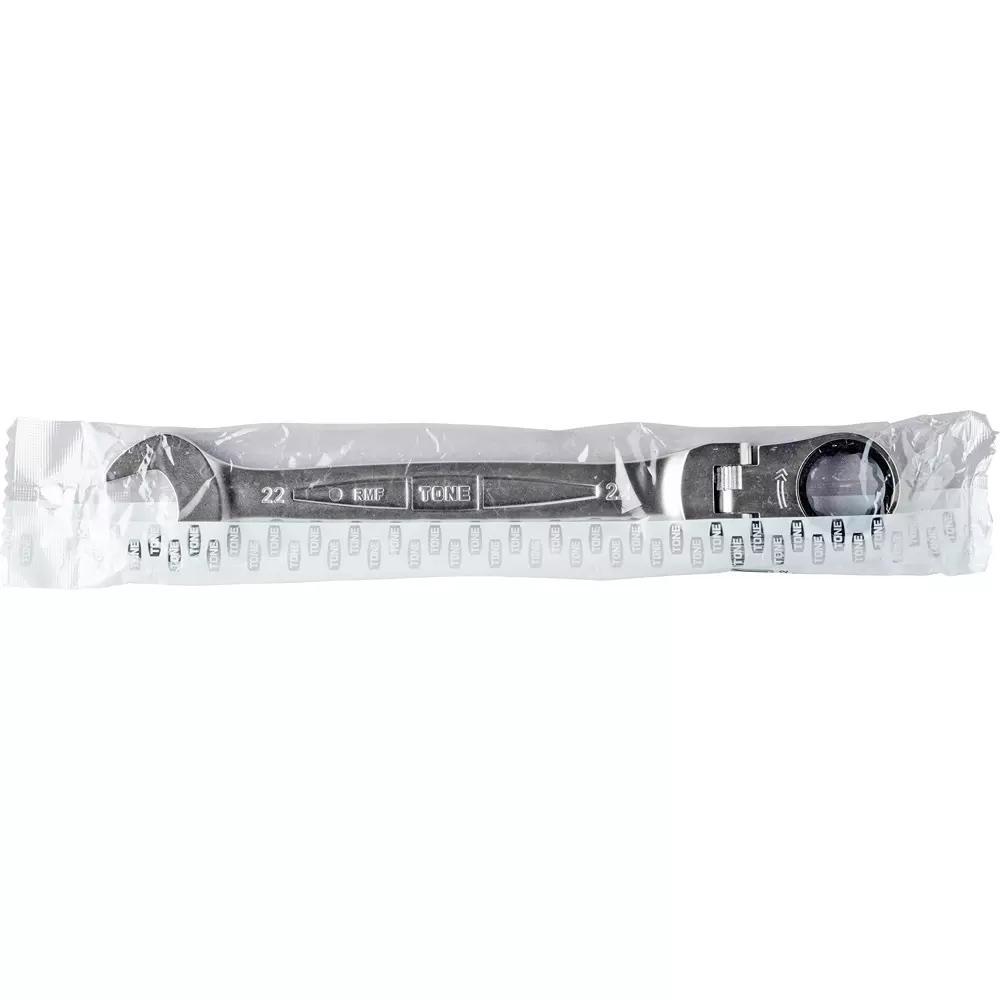 TONE Swivel Ratchet Box Wrench 22 mm Hex Size, RMF-22