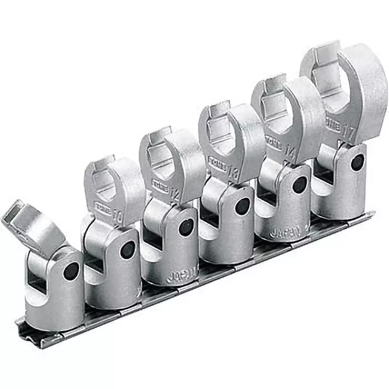 TONE Flex Claw Foot Wrench Set With Holder 3SCF-08F.10F.12F.13F.14F.17F.19F.21F.22F, HSCF309F