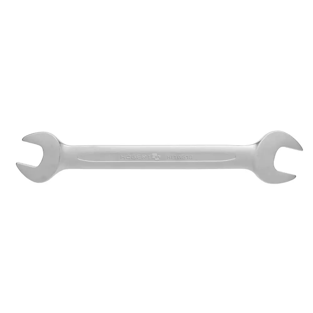 Hogert Technik 13 x 17 mm Double Open End Spanner Metric Type Matte Finish Cr-V Alloy Steel Body As Per DIN3113, HT1W507