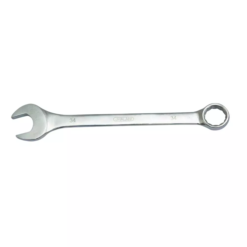 Jhalani Combination Open & Box End Wrenches Set No 14/25 m Steel Chrome Plated Sliver
