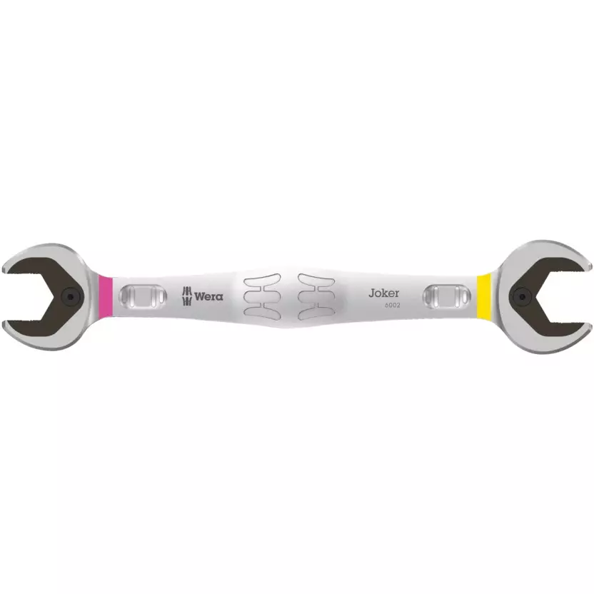 Wera 6002 Joker Double Open End Wrench with Holding Function, 12 mm Head Thickness and 305 mm Total Length, 5020263001