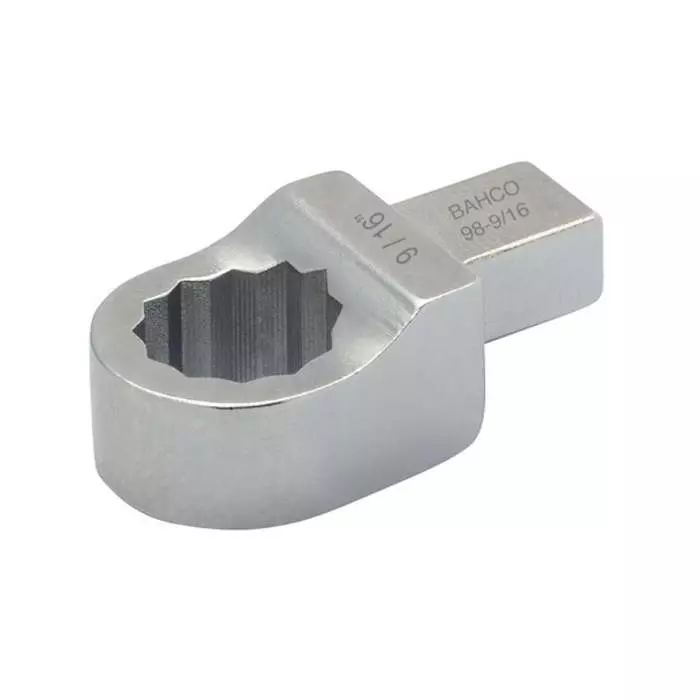 Bahco 98 Series Crow Ring Spanner Head 11/16 in 9 x 12 mm Insert, 98-11/16