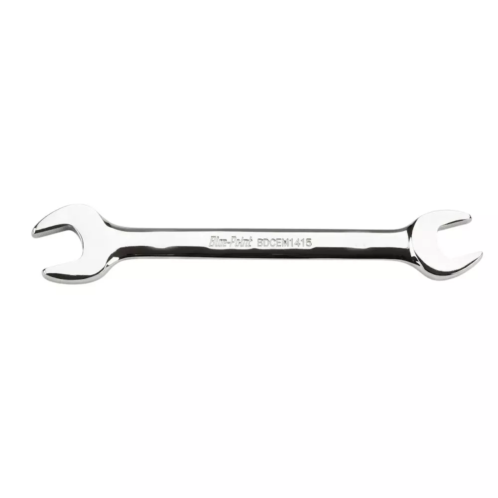 Blue-Point Double Open End Wrench Smooth Chrome Finish Alloy Steel Body, Size 18 x 19 mm, BDOEMT1819L
