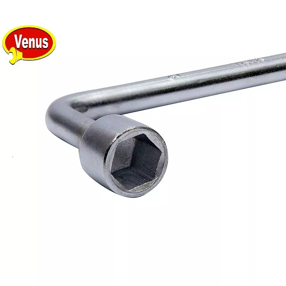 venus-l-shaped-l-spanner-with-hole-silver-chrome-vanadium-steel-21-mm-320-mm-for-tyre-replacement-of-cars-vn-l-spnr-21h